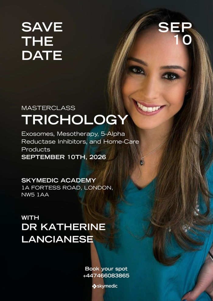 Trichology Masterclass with Dr Katherine Lancianese — Skymedic Academy, 10 September 2026