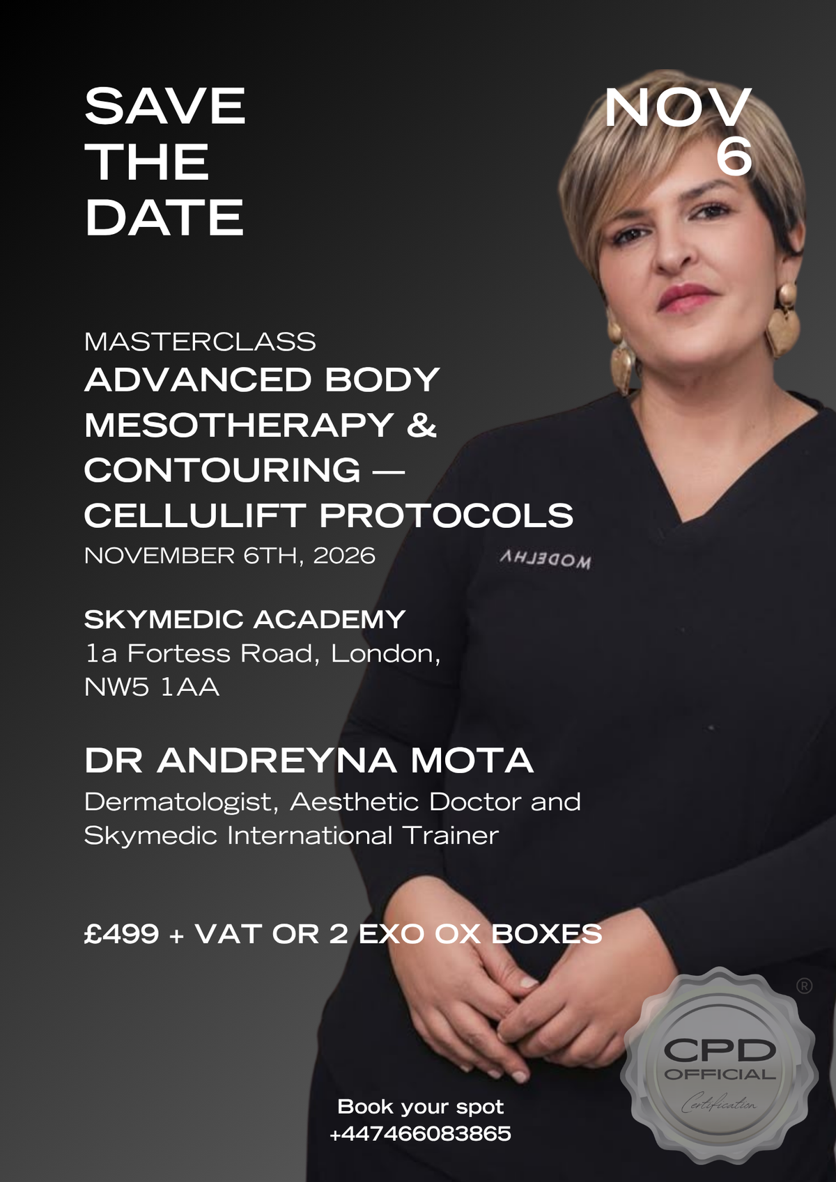 Advanced Body Mesotherapy & Contouring: Cellulift Protocols with Dr Andreyna Mota