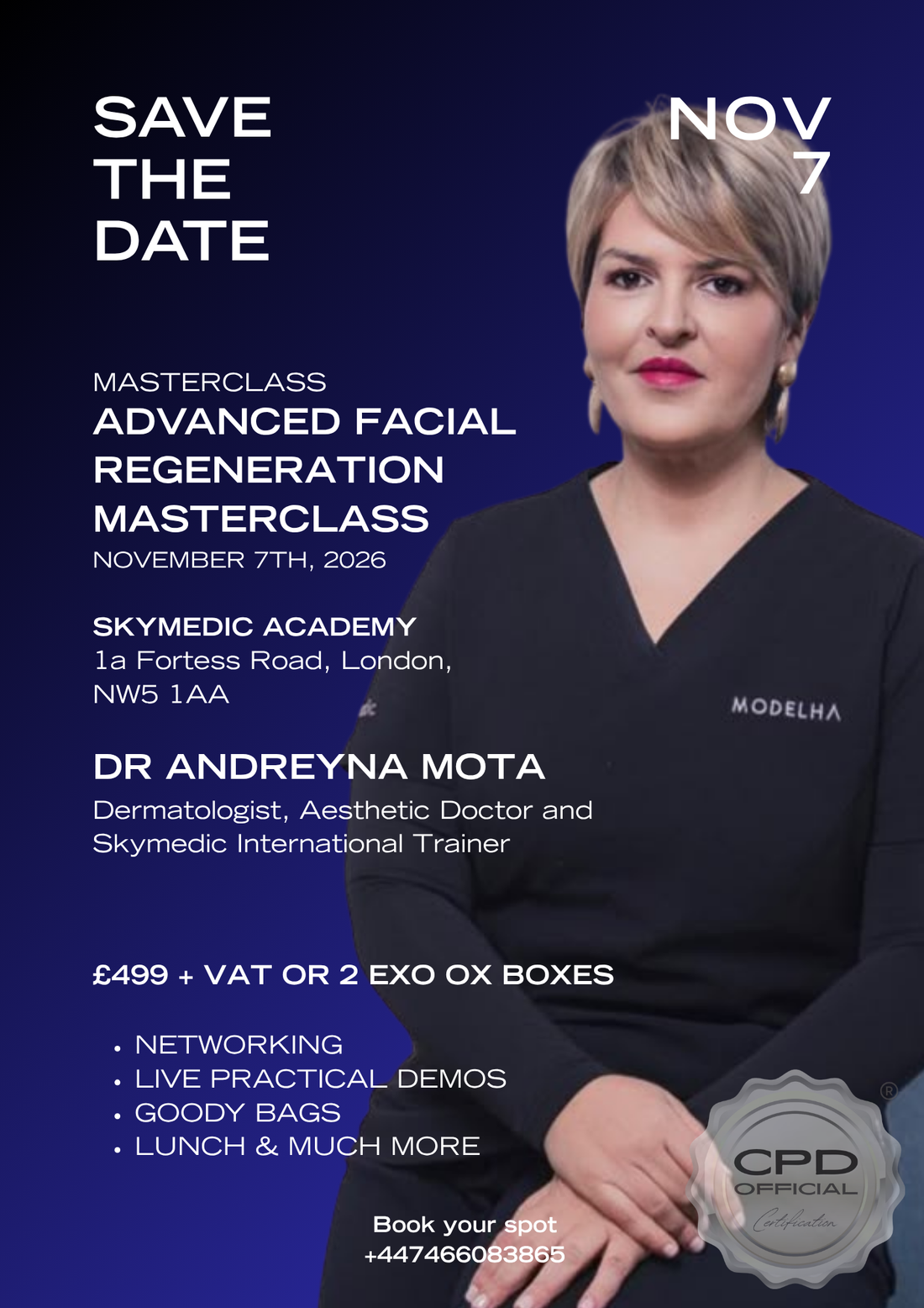Advanced Facial Regeneration Masterclass with Dr Andreyna Mota