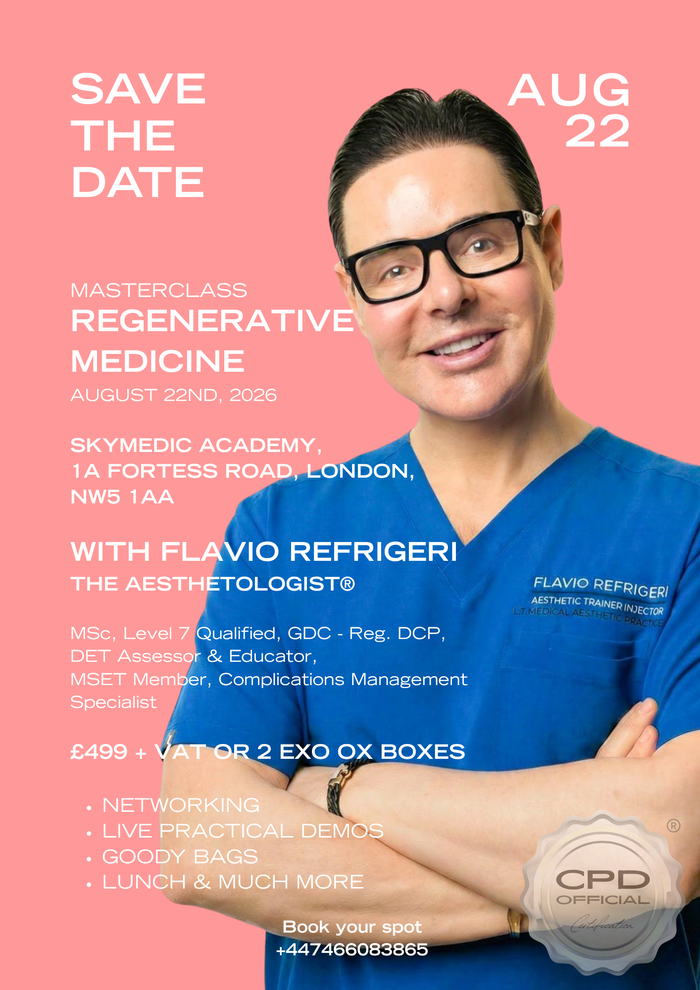 Regenerative Medicine Masterclass with Flavio Refrigeri — 22 August 2026