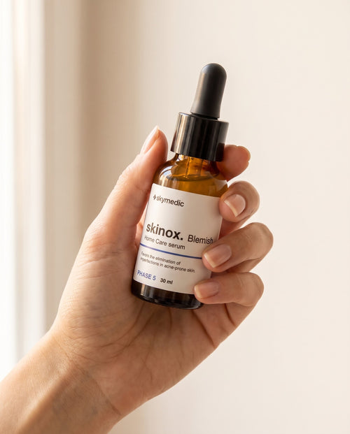 Blemish Serum — in use