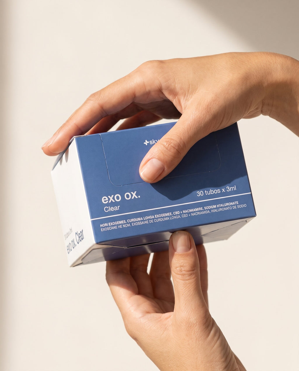 EXO OX Clear Serum — in use